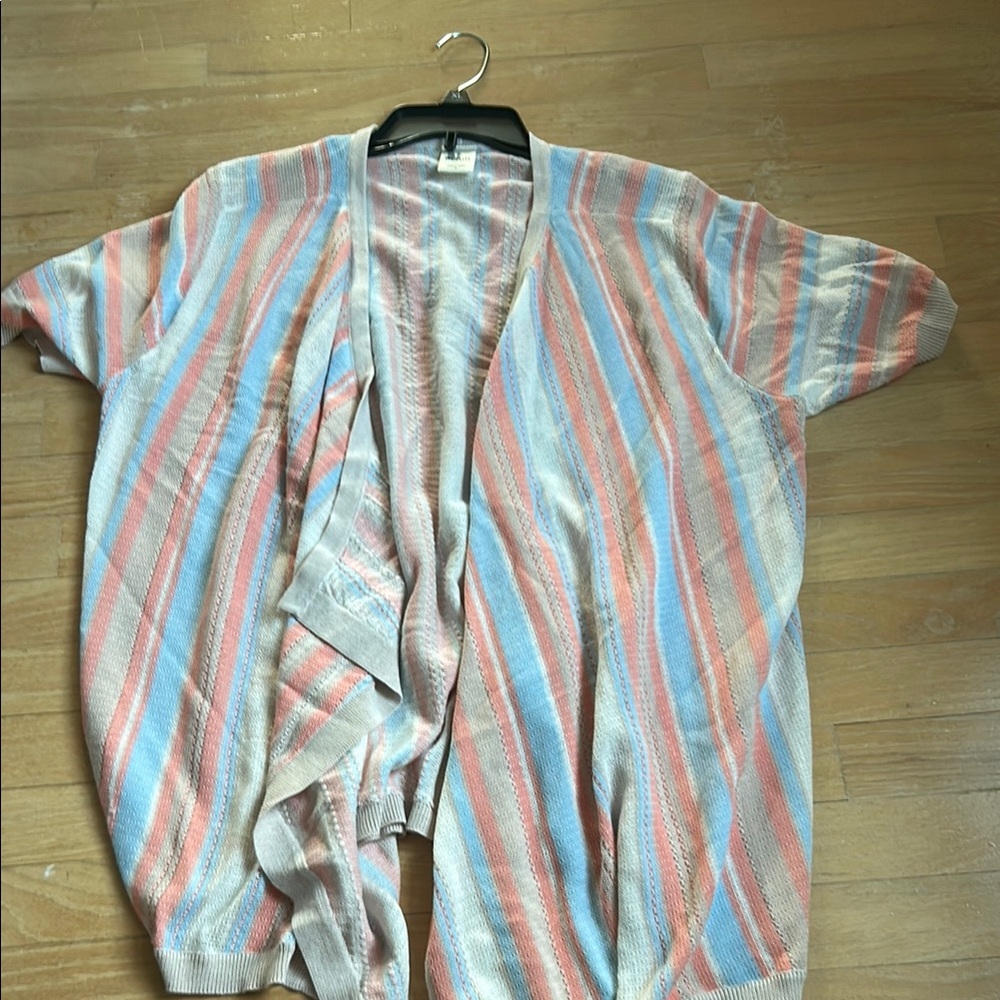 Blair Women's Striped Cardigan - Pink, Blue, Cream